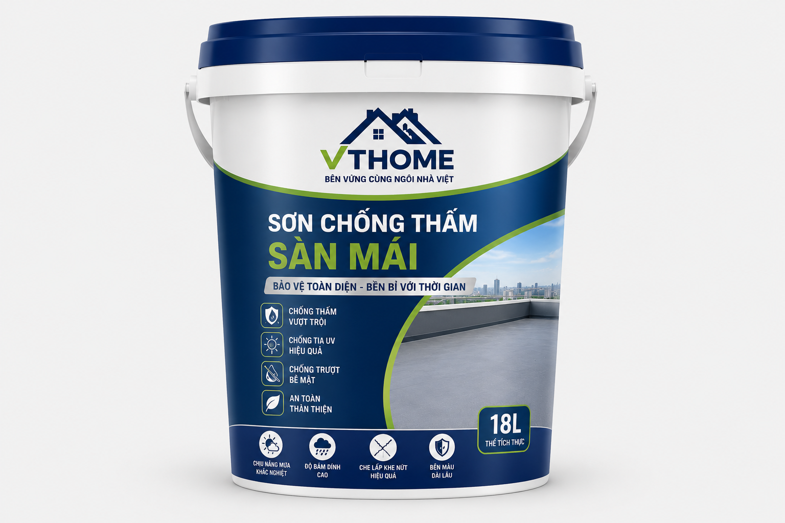 Sơn Chống Thấm Sàn Mái VTHOME