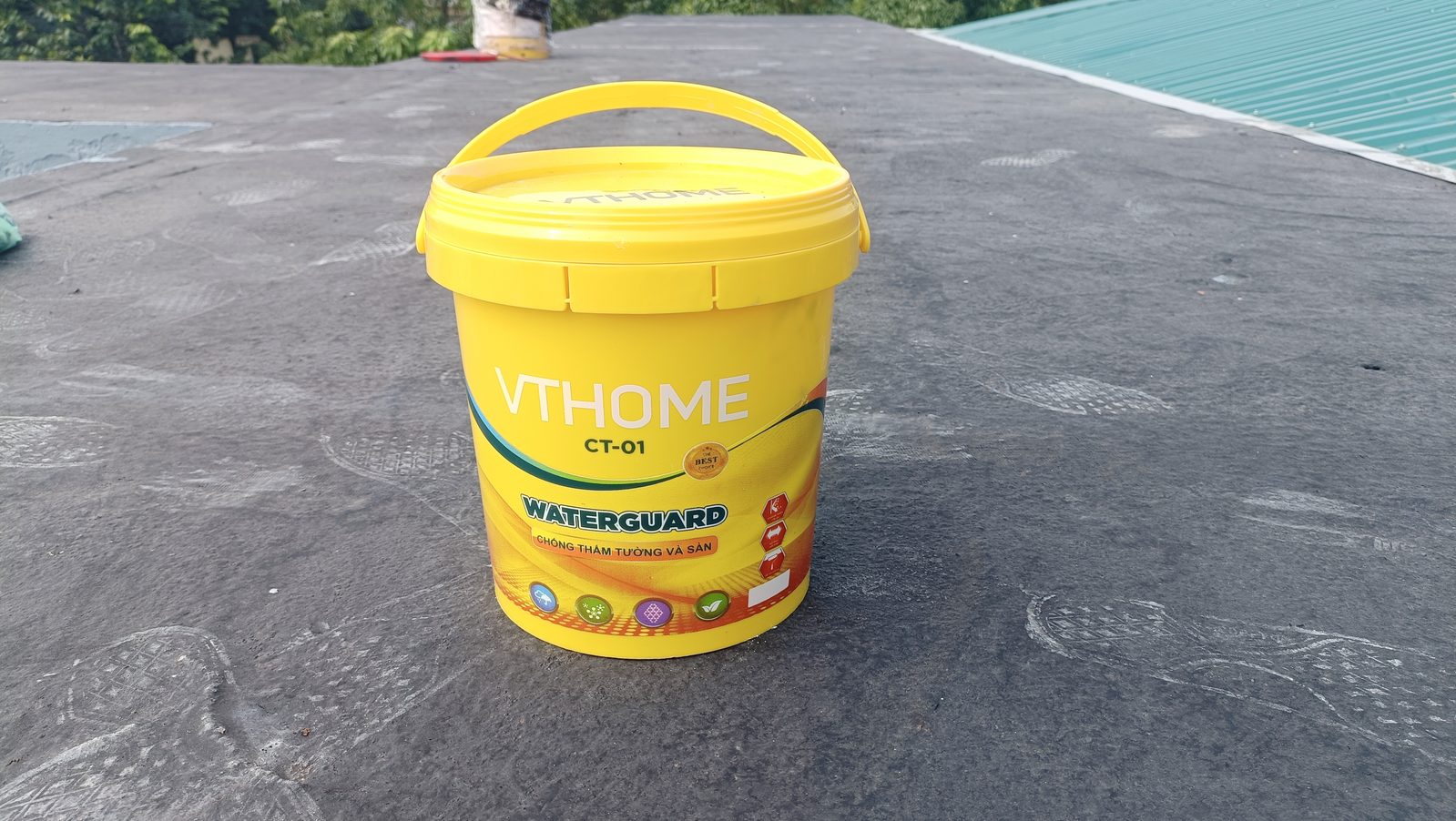 Thi công chống thấm sân thượng bằng sản phẩm VTHOME Waterguard